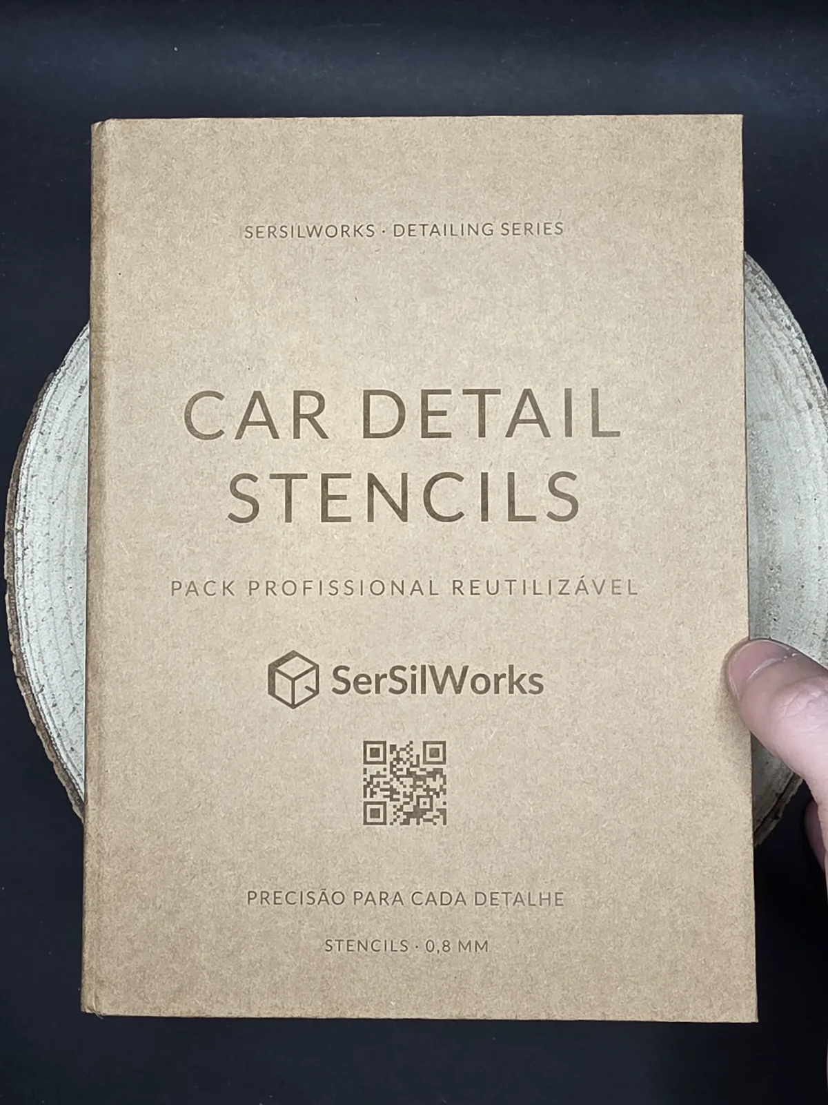 Capa A5 de stencils para car detailing